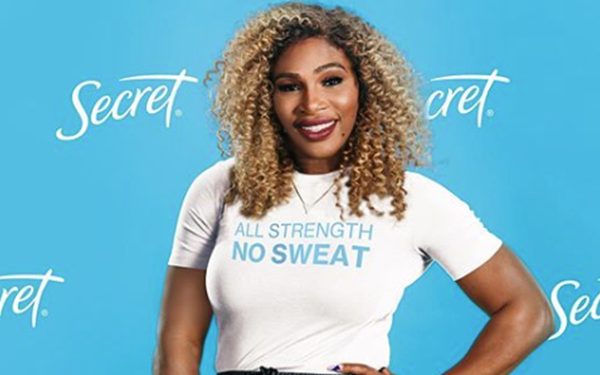 Serena Williams joins forces with Secret Deodorant